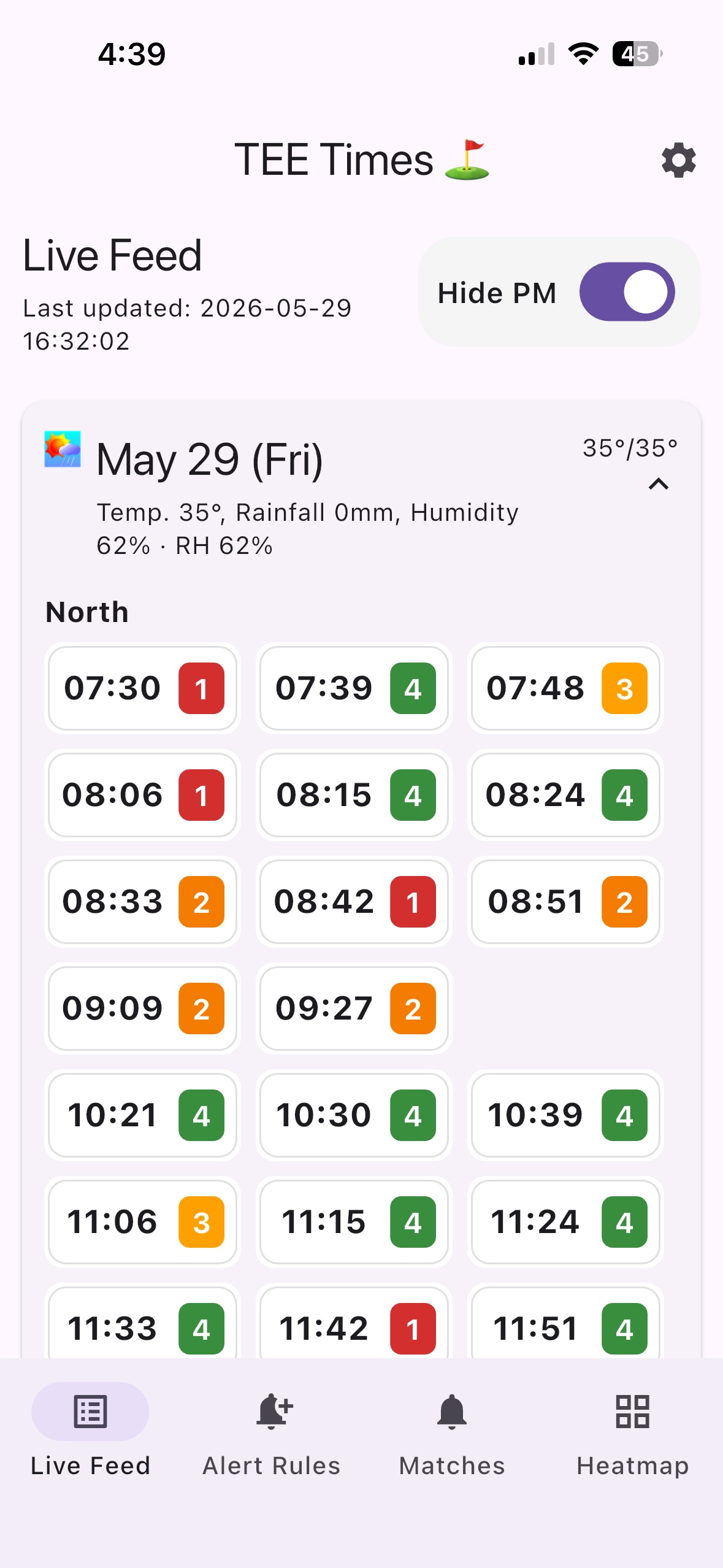 Expanded day card screen